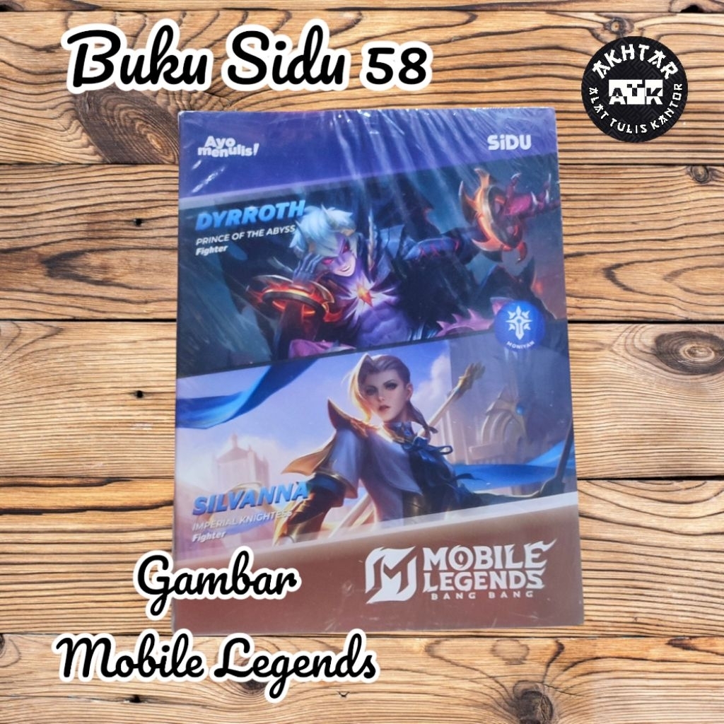 

BUKU TULIS SIDU 38 - 58 LEMBAR MOBILE LEGENDS THE SERIES (1 PACK 10 BUKU)