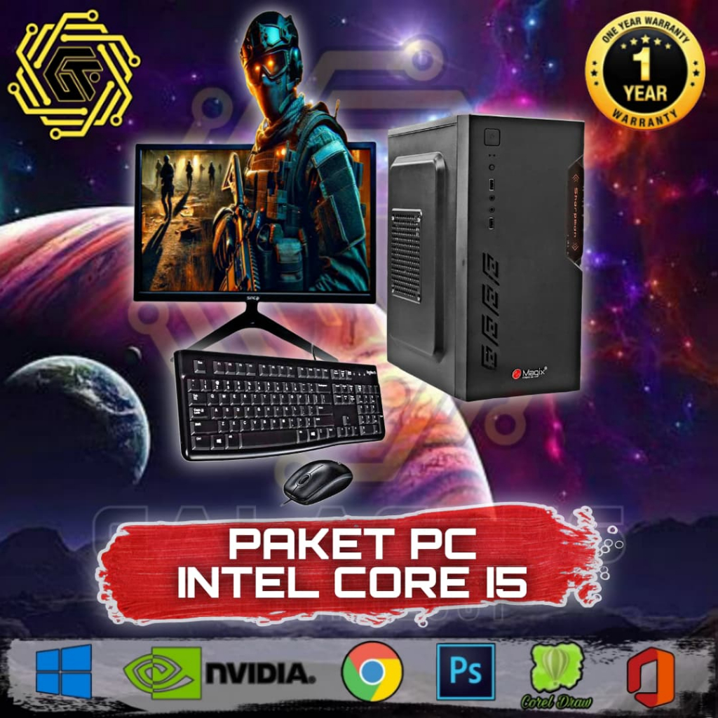 PAKET PC KOMPUTER FULLSET INTEL CORE I5
