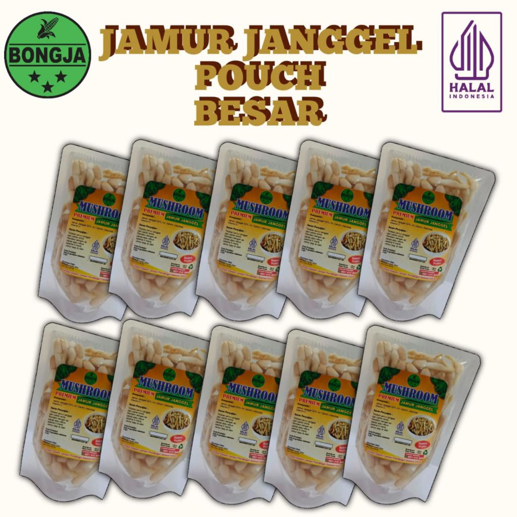 

BONGJA JAMUR JANGGEL POUCH 250gram 10 pouch