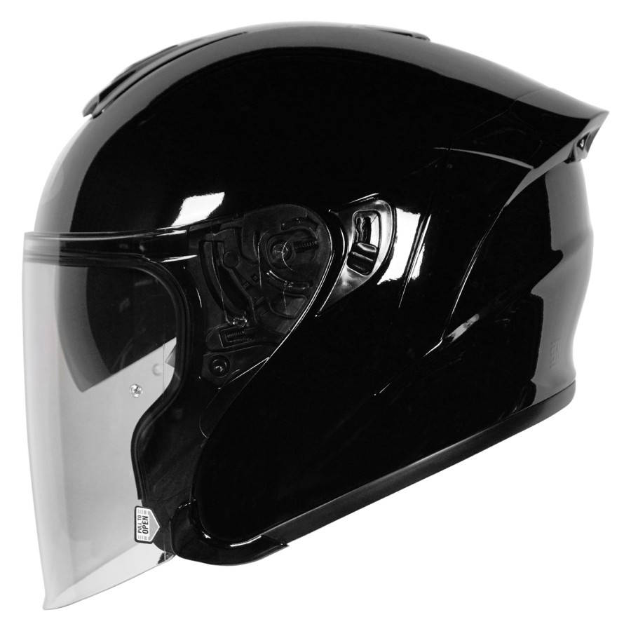 RK Helm NJS KAIROZ DV Double Visor Kacamata Solid - NJS Half Face Intercom Ready