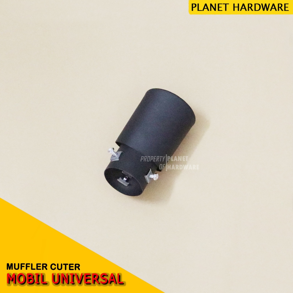 Muffler Cutter Variasi Ujung Knalpot Mobil Hitam Doff