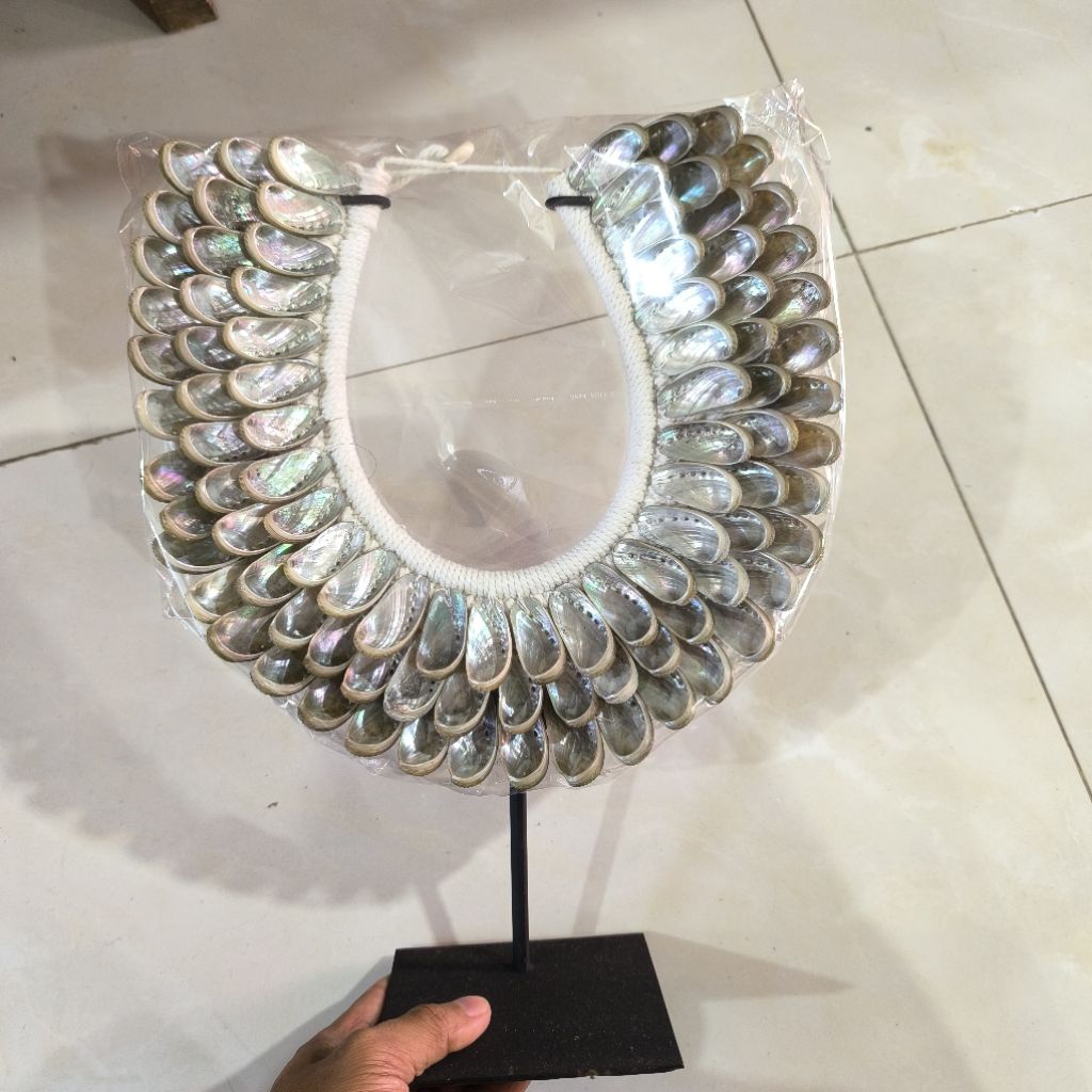 standing shell decor hiasan meja kerang dekorasi