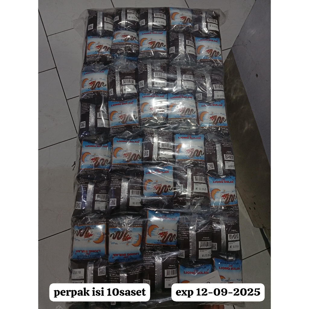 

Kopi Liong Bulan Plus Gula isi 2 renteng / 20 sachet Termurah