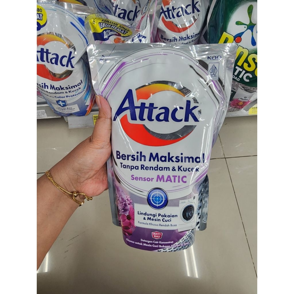 Detergen cair Attack Sensor Matic 1200ml