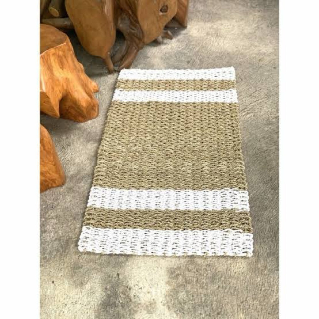 Rug seagrass kotak Natural 120x80cm
