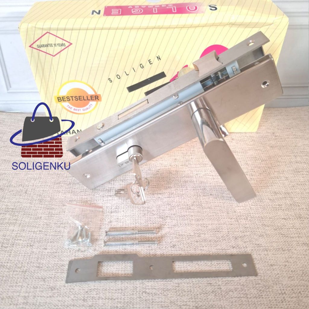 Handle Gagang Kunci Pintu Rumah Set Soligen 606 -06  / Handle Pintu 606 -06 Soligen Handle Besar sta