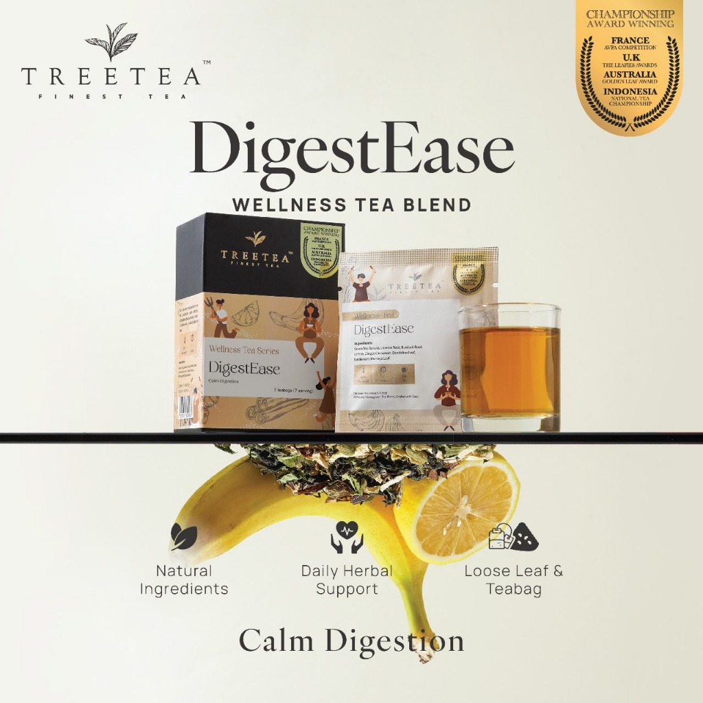 

Calm Digestion - TreeTea Box Wellness Tea Series Blend Herbs