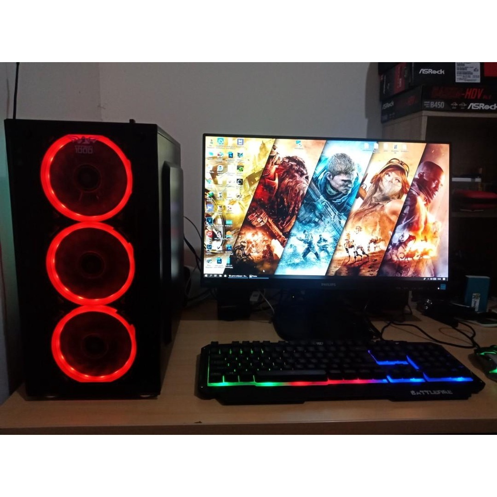 PAKET PC HEMAT LENGKAP INTEL CORE I5 RAM 8GB HDD 500GB LED 19''