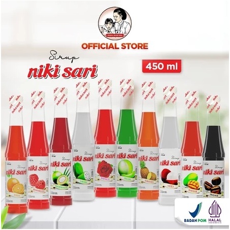

Sirup Nikisari 450 ml, Sirup Rasa Buah, Botol PET Sesegar Buah Asli