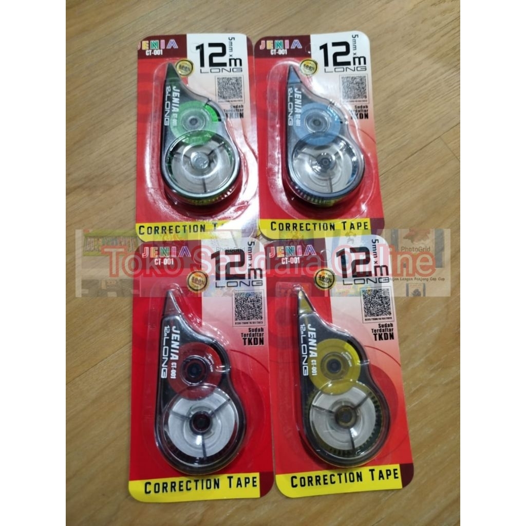 

Correction Tape Tipe X Roll Tip Ex Kertas 12 Meter Jenia Murah