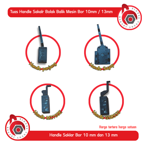 Handle Saklar Bor Bolak Balik Switch 10 mm 13 mm | Tuas Bolak Balik Saklar Mesin Bor Alat Tukang