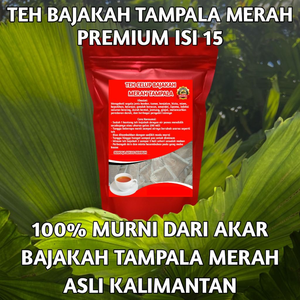 

Teh Celup Kayu Akar Bajakah Asli Kalimantan Teh Bajakah Tampala Merah Isi 15 Original 100%