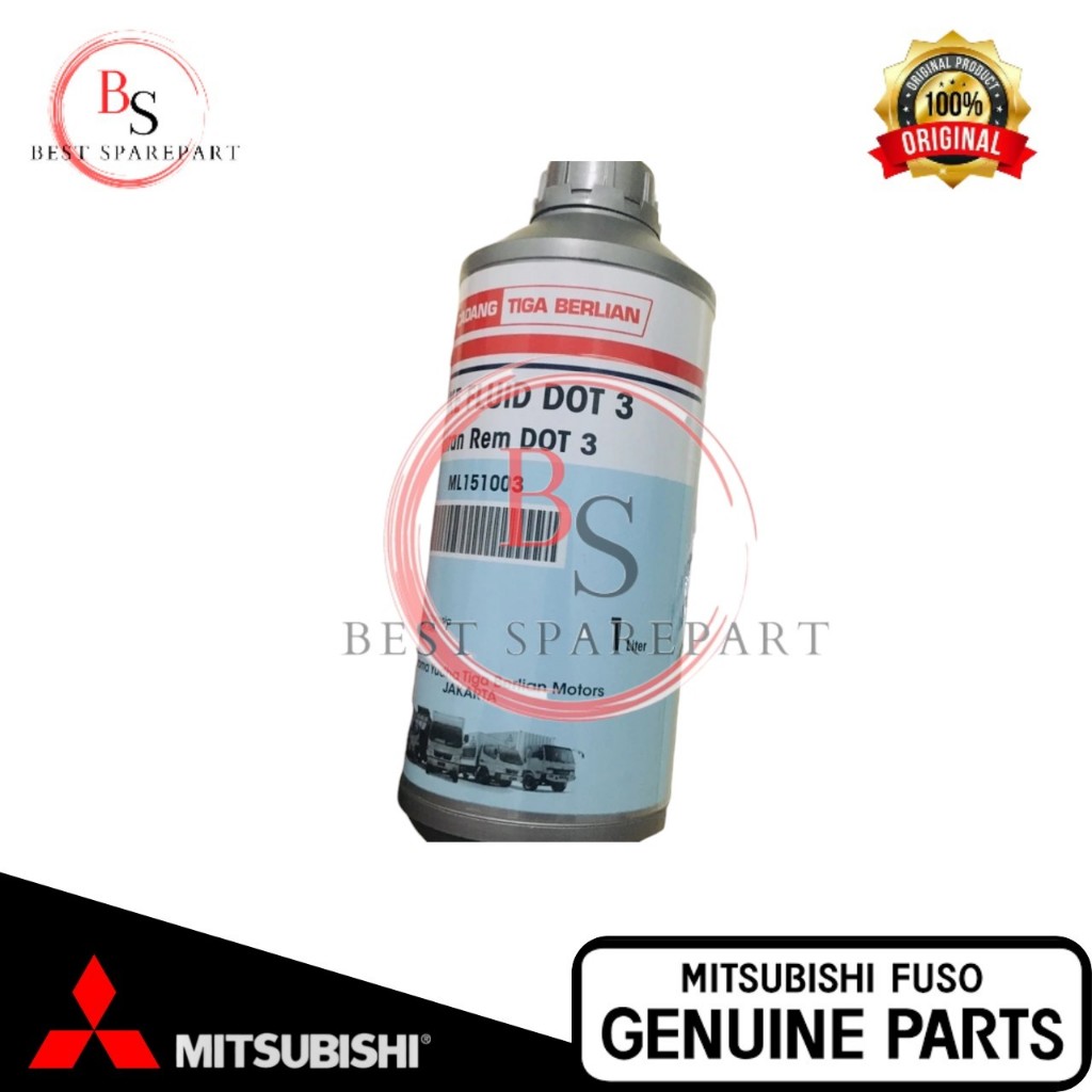 Minyak rem Mitsubishi ori / minyak rem DOT 3 ML151003 Asli Mitsubishi KTB isi 1 Liter