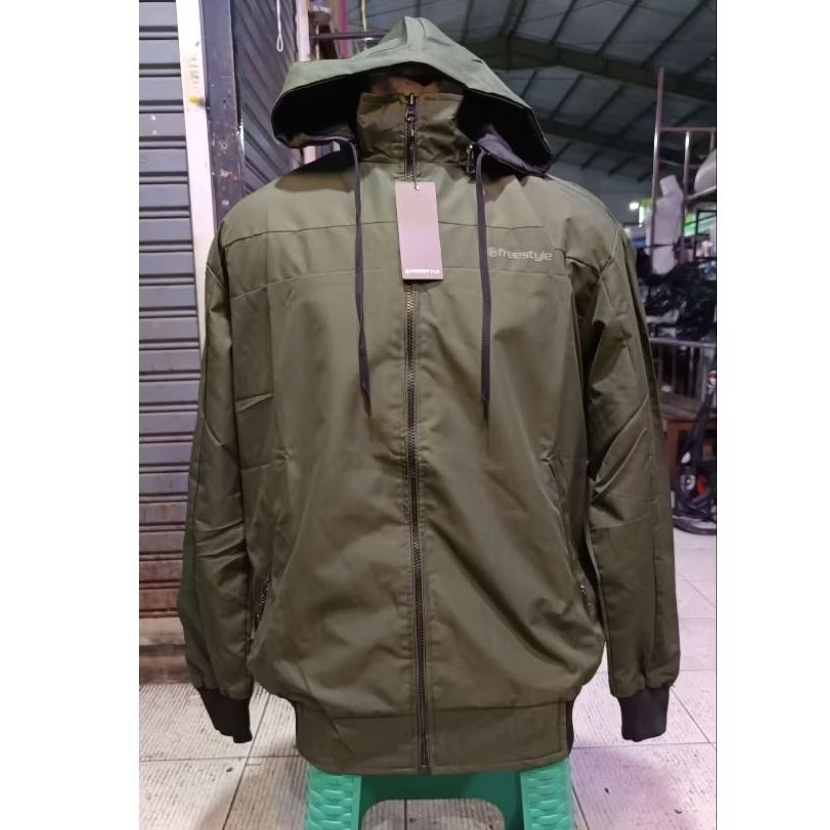 frestyle jaket parasit pria nti air jaket gunung