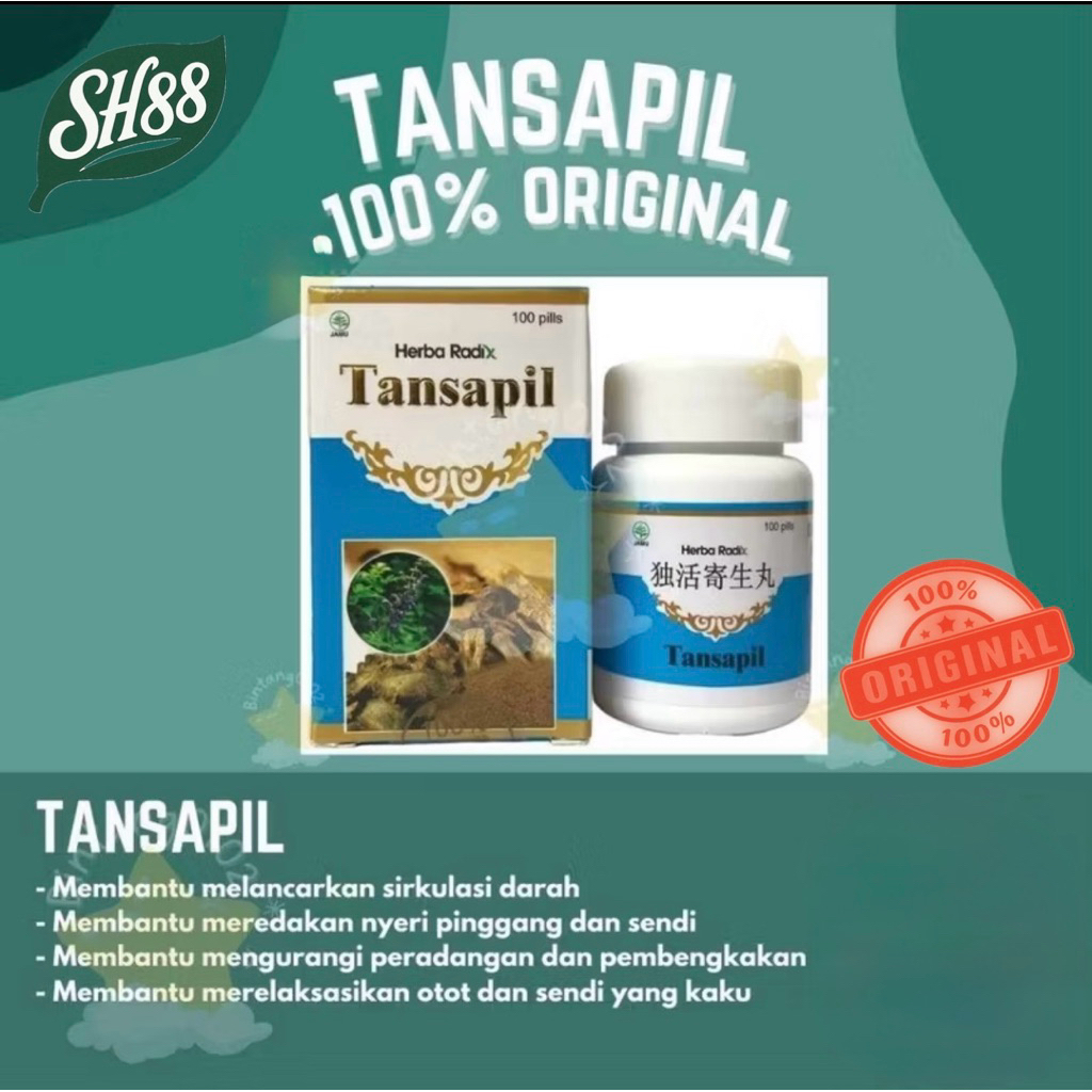 Tansapil obat nyeri sendi, lutut, pinggang, otot kaku dan pegal linu
