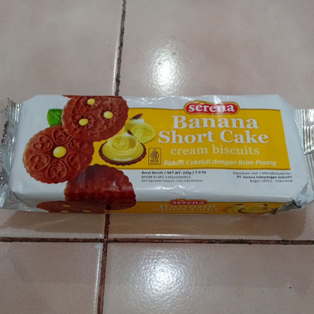 

Serena Banana Short Cake 225gr 1 Bungkus