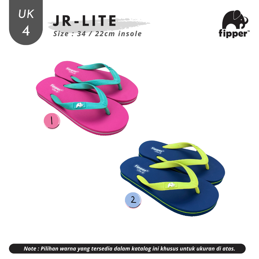 Fipper Junior Lite / Sandal Jepit Anak / Fipper Anak UK 4 (size 34)