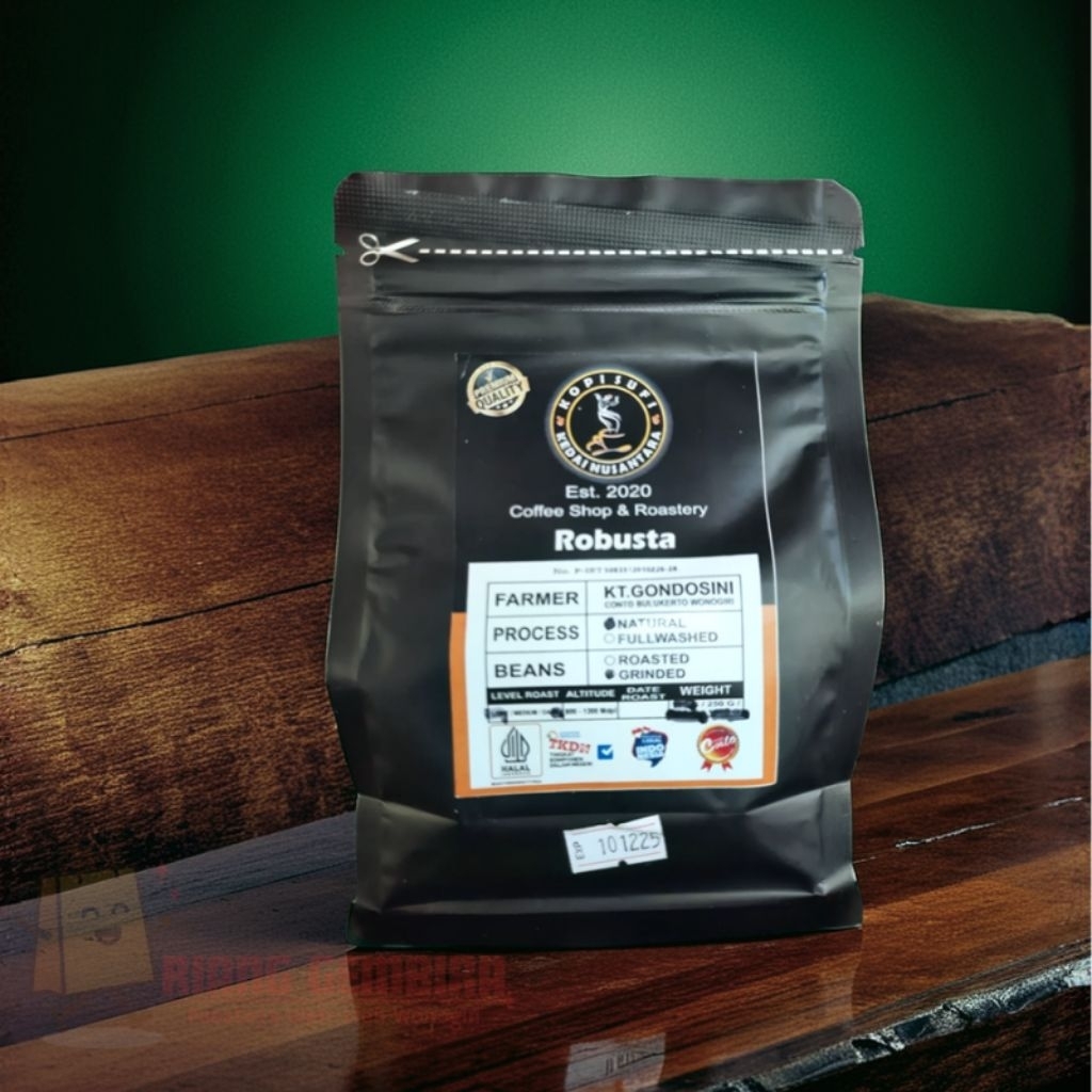 

Kopi Robusta Premium Wonogiri 250/100 gr