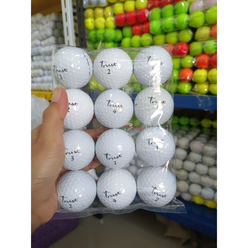 Bola golf bekas Trust putih grade A