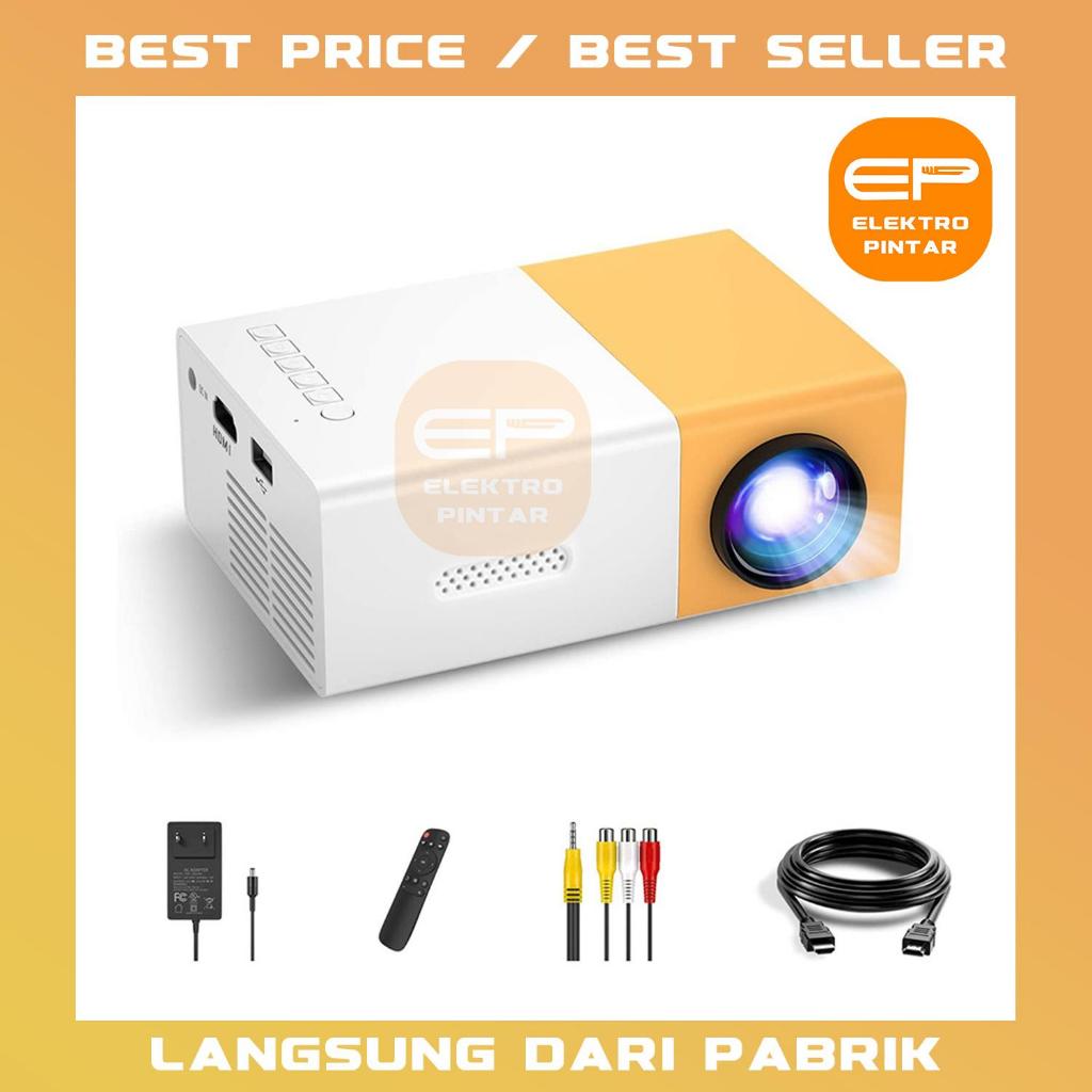 Mini Proyektor LED YG300 gratis HDMI / Mini Proyektor YG-300 / YG 300