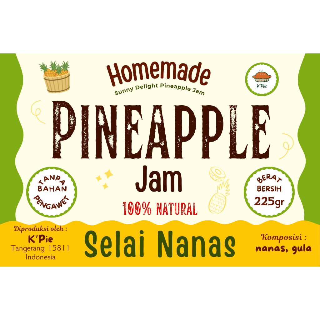 

Homemade Pineapple Jam Selai Nanas K'Pie