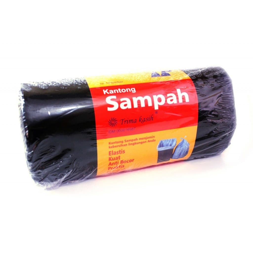 Kantong Plastik Kresek Sampah Roll Tulip Hitam 60x100 cm