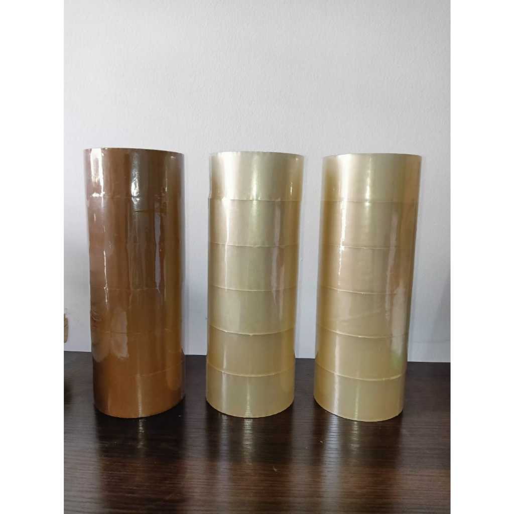 

6 PCS (1 SLOP) LAKBAN MILTAPE 45MM X 90 YARD WARNA COKLAT DAN BENING