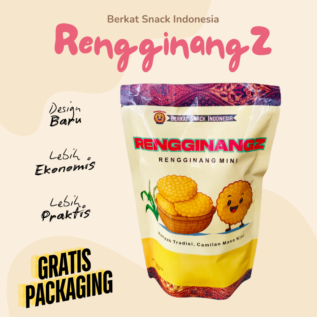 

Rengginangz | Rengginang Mini | Snack Tradisional Rasa Kekinian! Cocok Untuk Oleh2 Khas Indonesia