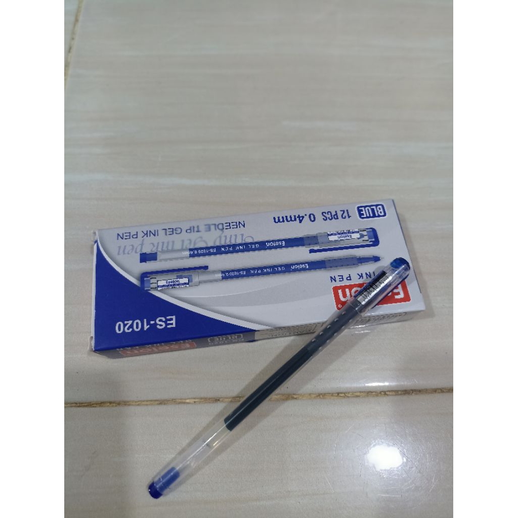 

Pena gel tinta biru Eselon