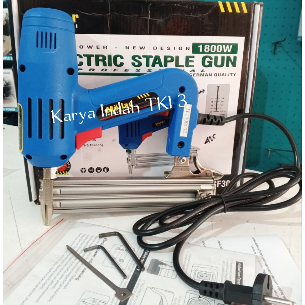 

Mesin Paku Tembak Listrik Mollar MLR-ESTGF30 12-30mm Electric Staples Gun