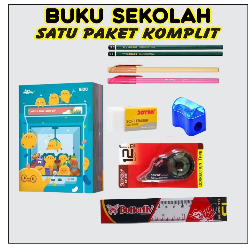 

BUKU SIDU SATU PAKET ALAT TULIS PERLENGKAPAN SEKOLAH