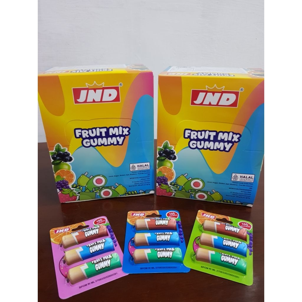 

Permen Lunak Aneka Rasa Fruit Mix Gummy JND