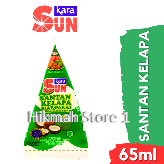 

Sun Kara Santan Kelapa Krucut Kerucut 65ml Cream 20gr Santan Bubuk