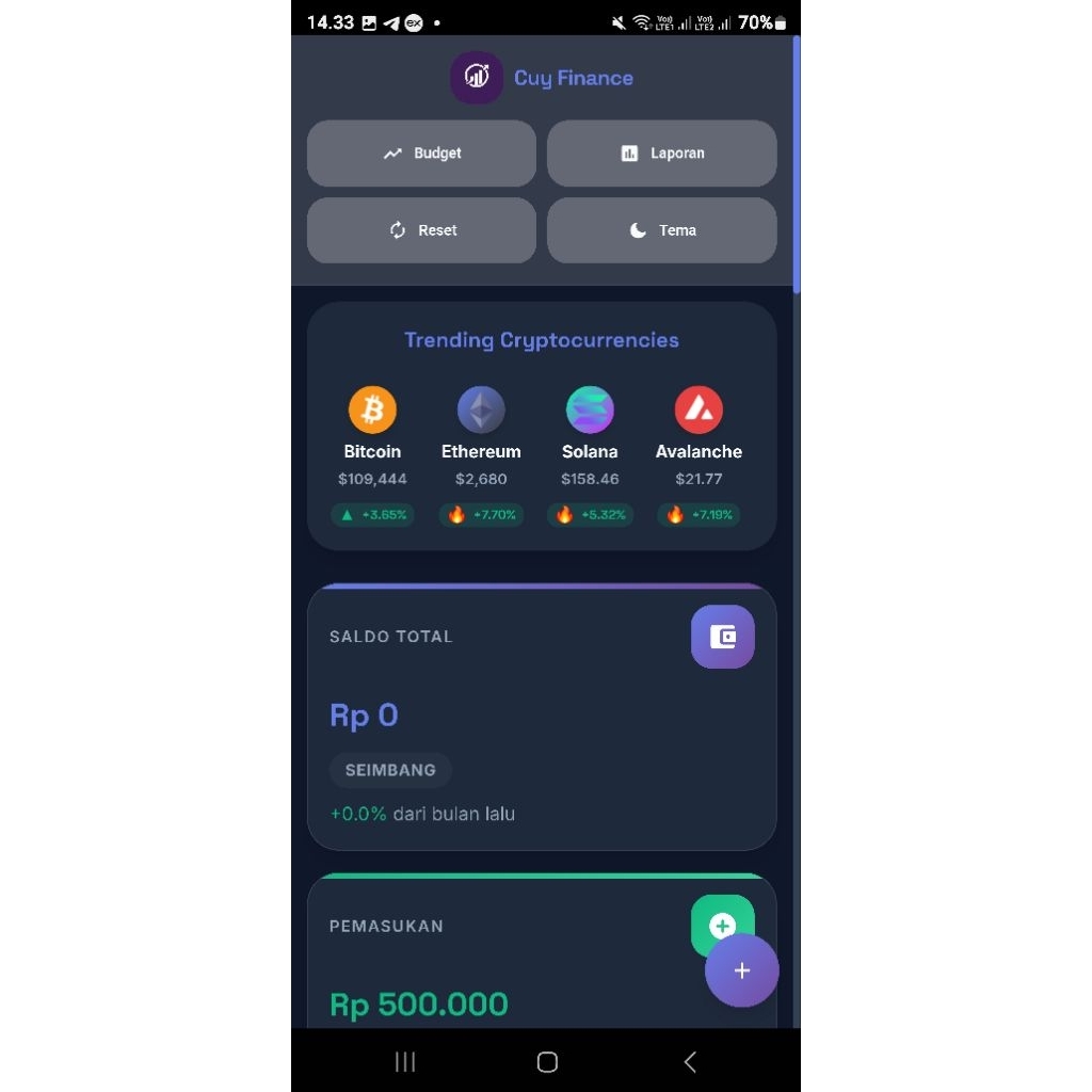 Aplikasi Atur Keuangan