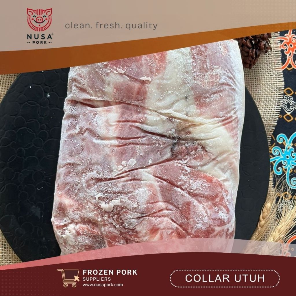 

Daging Babi Kapsim Utuh 2kg – Pork Collar Premium Frozen | Nusa Pork
