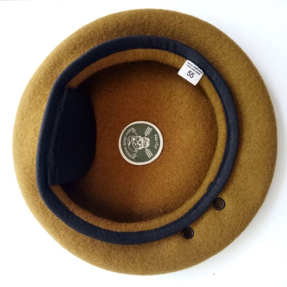 Baret Artileri Tengkorak Original 999 TNI AD | Baret Coklat TNI AD