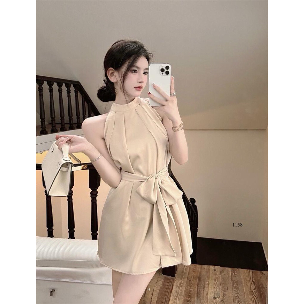 DRESS PREPPY STYLE KOREAN TERBARU MINI DRESS
