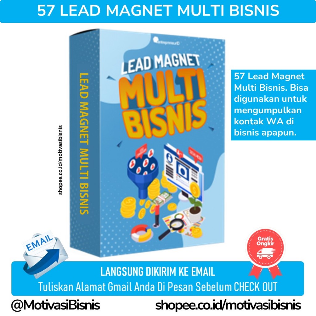 57 Lead Magnet Multi Bisnis (Dapat Mock Up juga)