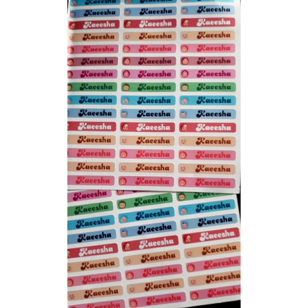 

sticker ballpoint,pensil label nama anak 100pcs