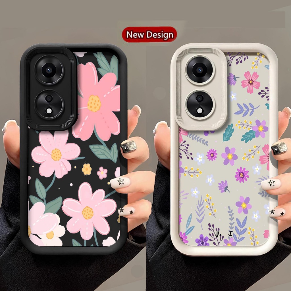Softcase Ruber Pro Camera Timbul Oppo A38 A18 - Case Hp Oppo A38 A18 - Casing Hp Oppo A38 A18 - Sili