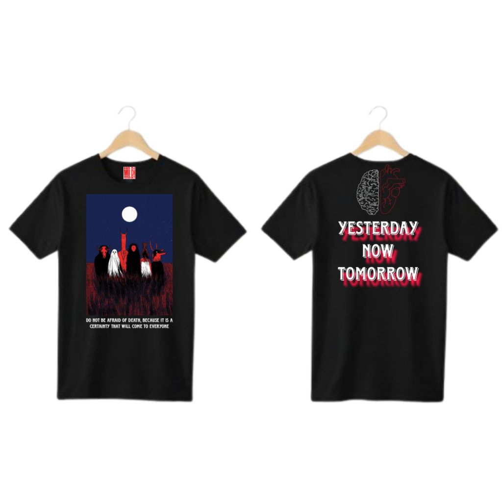 Kaos Casual Yesterday Now Tomorrow