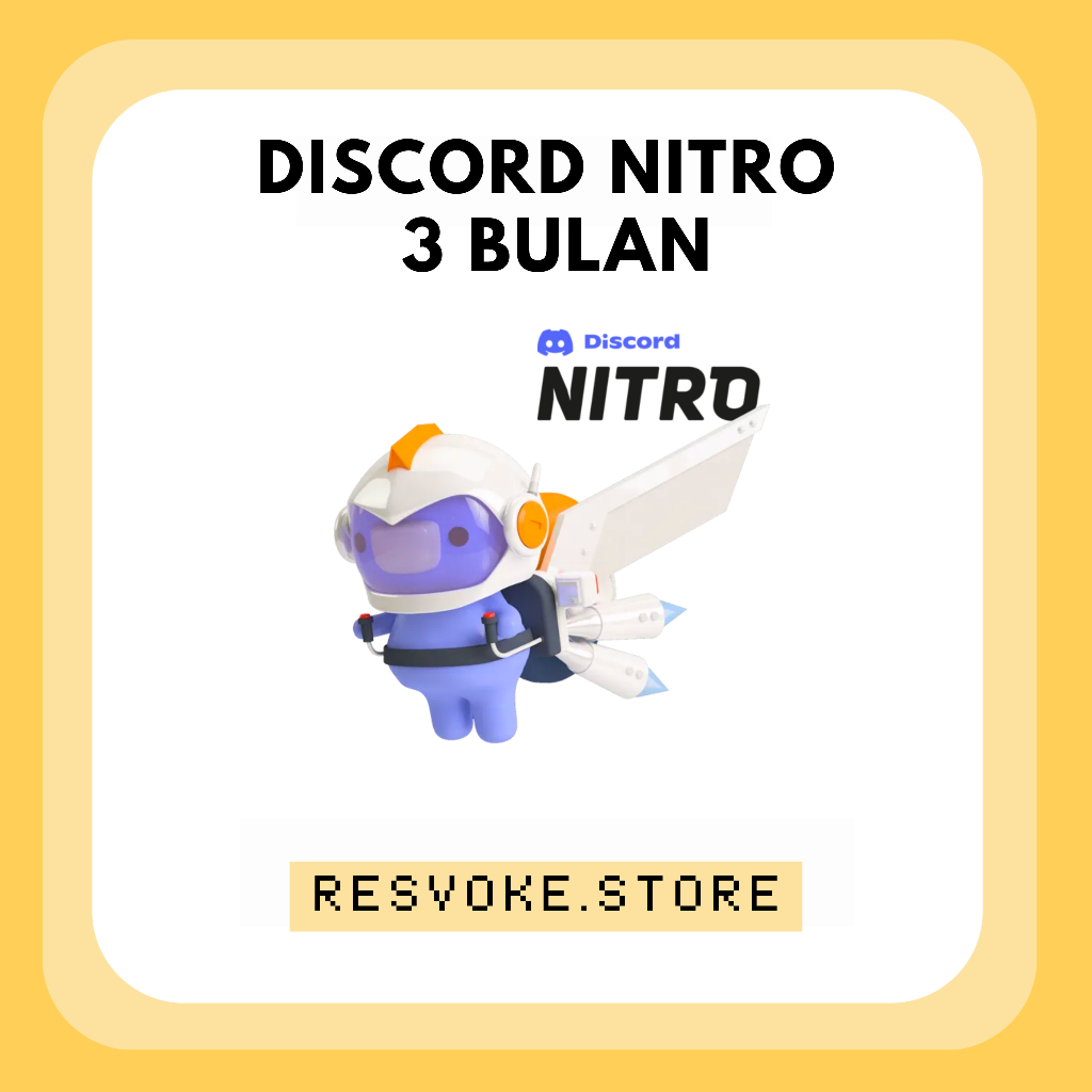 Discord Nitro 3 Bulan + 2 BOOST Termurah