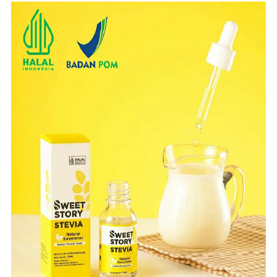 

Sweet Story Stevia Cair 5 ml Pemanis Alami Pengganti Gula 0 Kalori 0 Gula