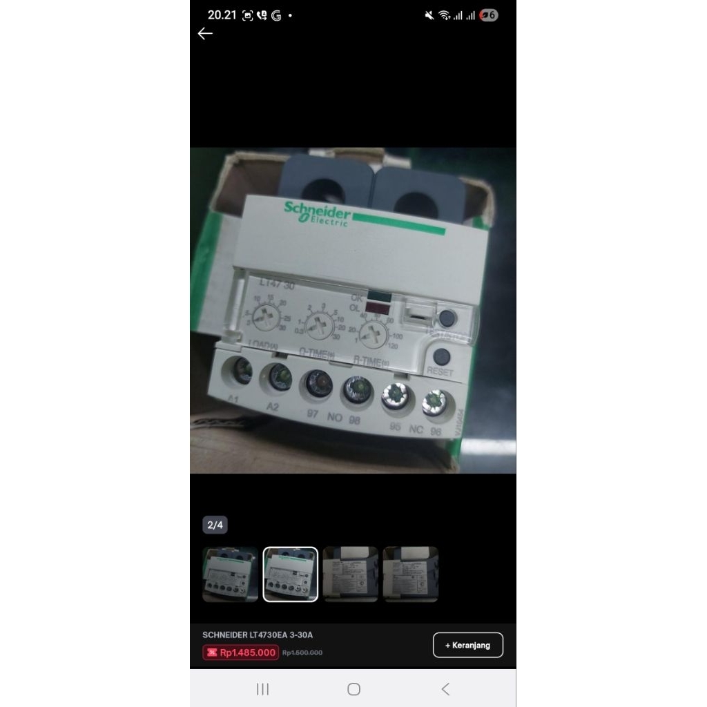 SCHNEIDER LT4730EA 3-30A 48VAC/DC