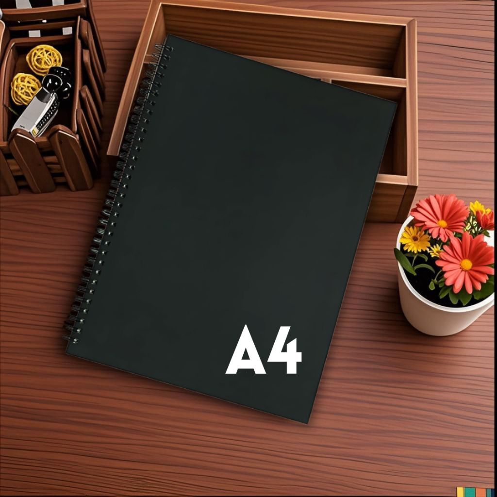 

SKETCHBOOK POLOS BESAR A4 / BUKU SKETSA POLOS UKURAN A4 ISI HVS BOOK PAPER COKLAT