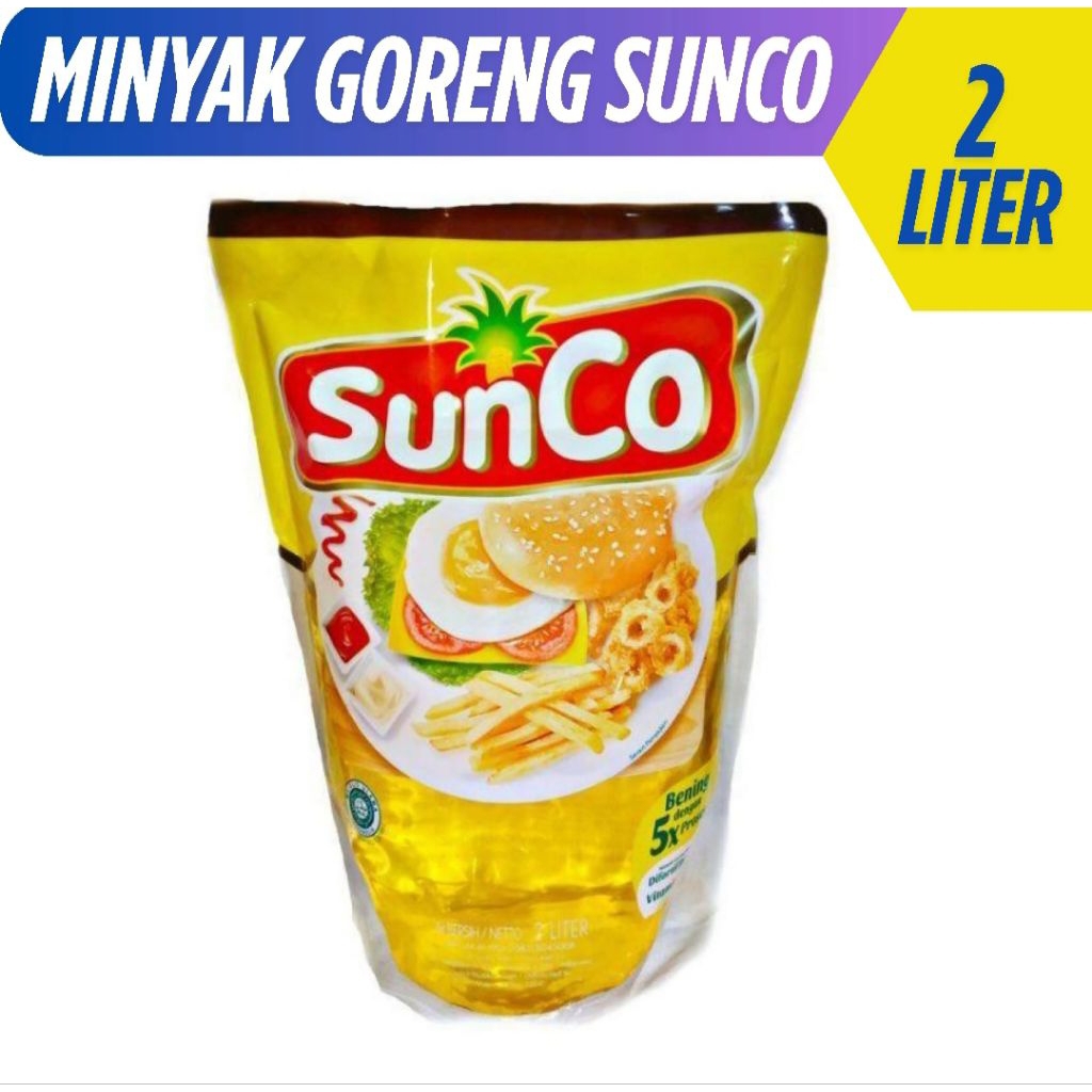 

minyak goreng sunco kemasan 2 liter/1 liter minyak jernih