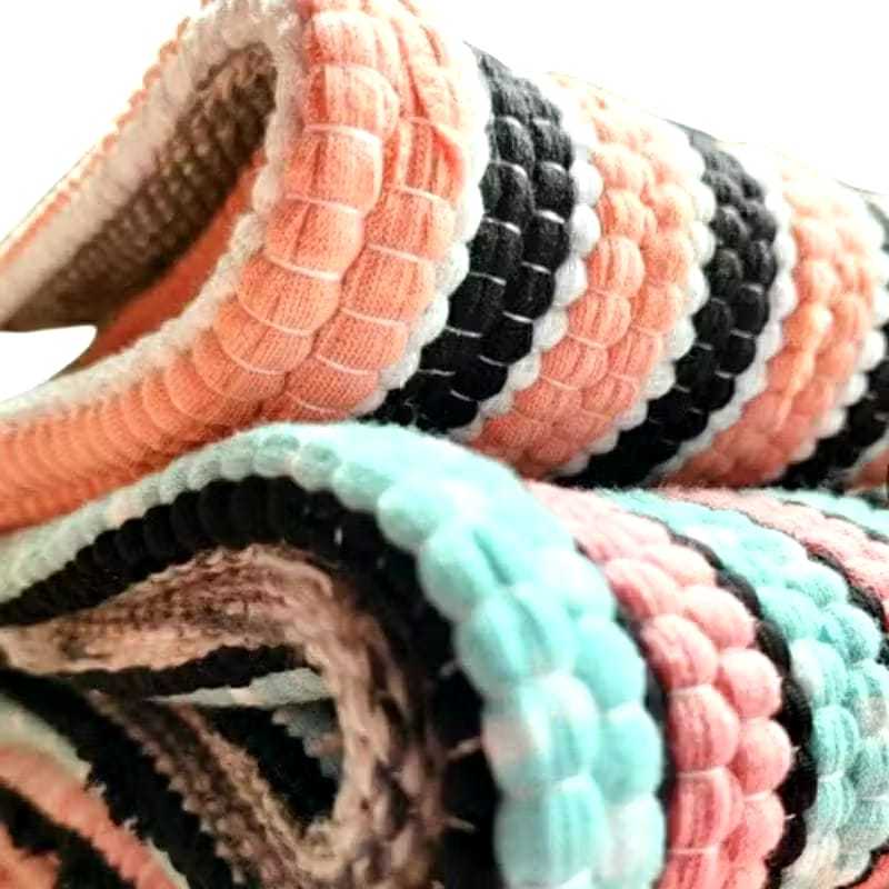 keset tenun keset anyam tebal nyaman di pakai nyerap air warna random