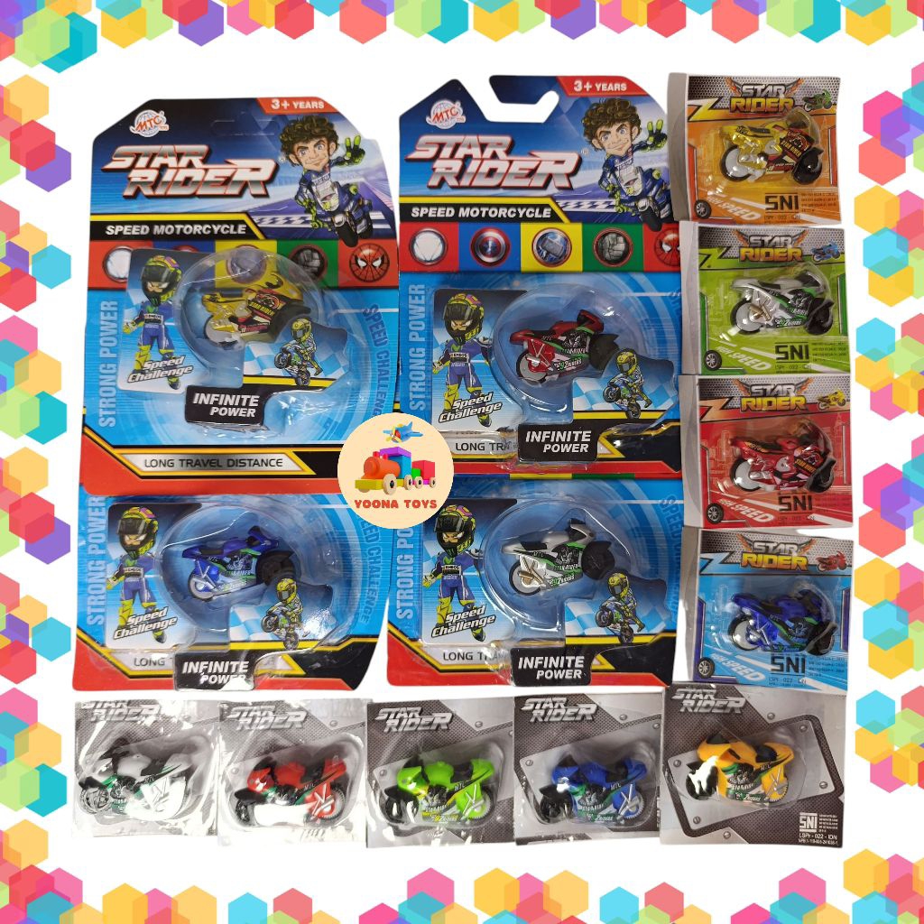 YT Mainan Motor Balap Mini Moto GP Spin Go MC 204 / MC 298