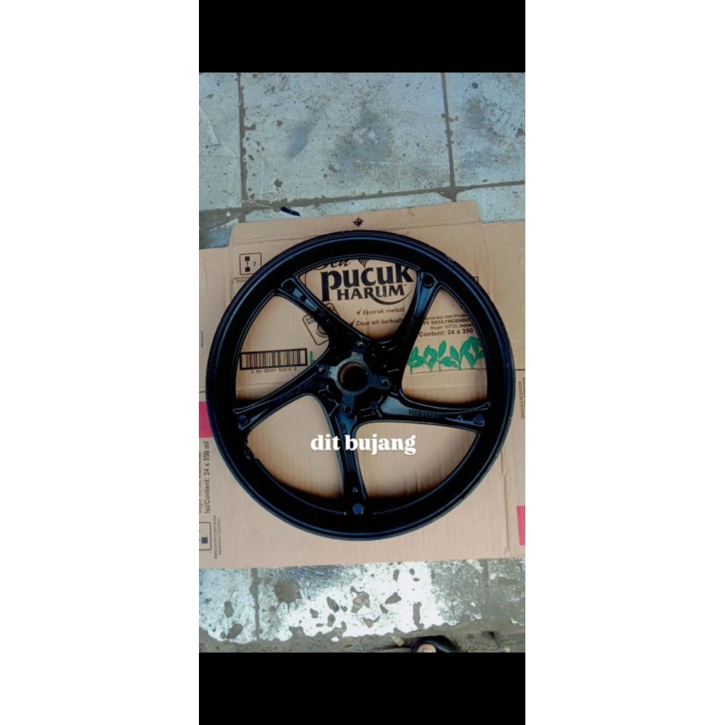 VELG/PELEK DEPAN MIO SPORTY/MIO LAMA/MIO SOUL LAMA ORI CABUTAN MOTOR