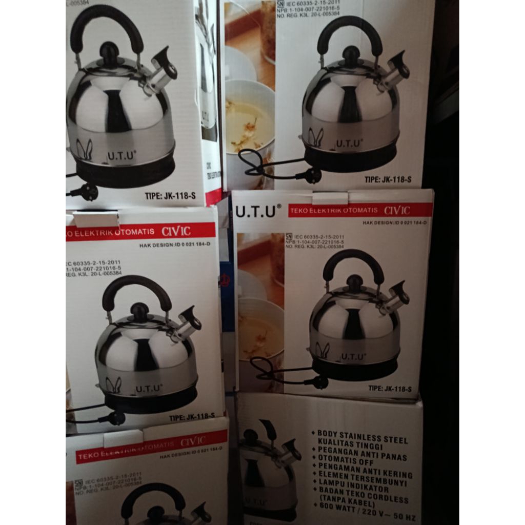 TEKO LISTRIK STAINLESS UTU 5 LITER